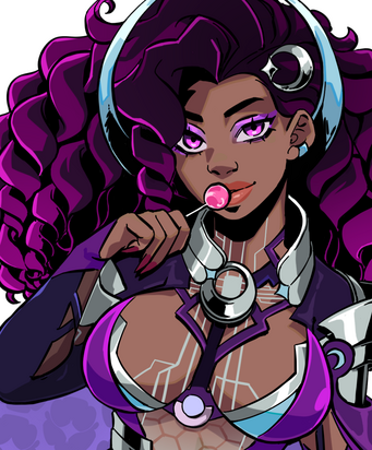 AmethystLady, &quot;Wisteria Witch&quot; mode PNGTuber by @SimplyWitches on X (Twitter)