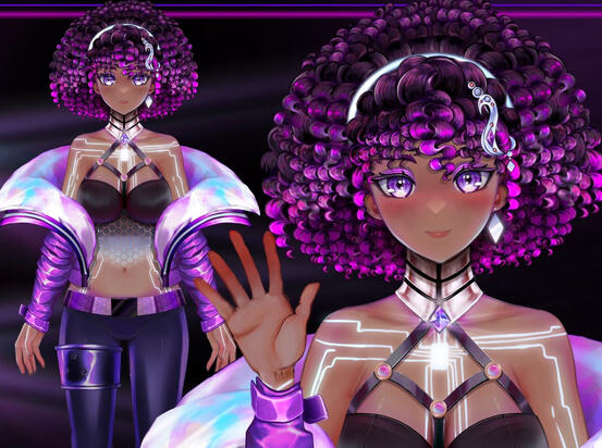 Laurelayne Live 2D VTuber Model by @Asunicha_ On Twitter