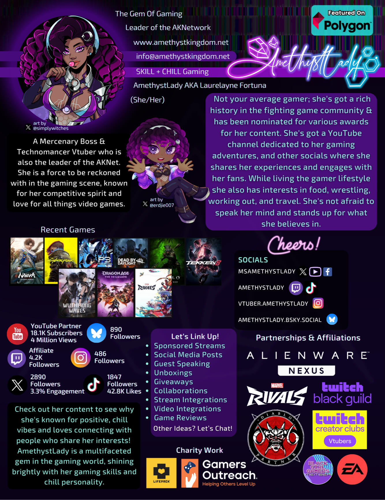 AmethystLady Media Kit