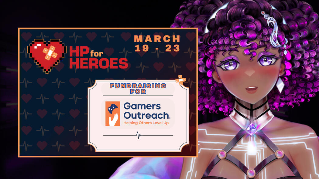 2023 Vtuber Summer Slam Participant AmethystLady for Gamers Outreach Charity