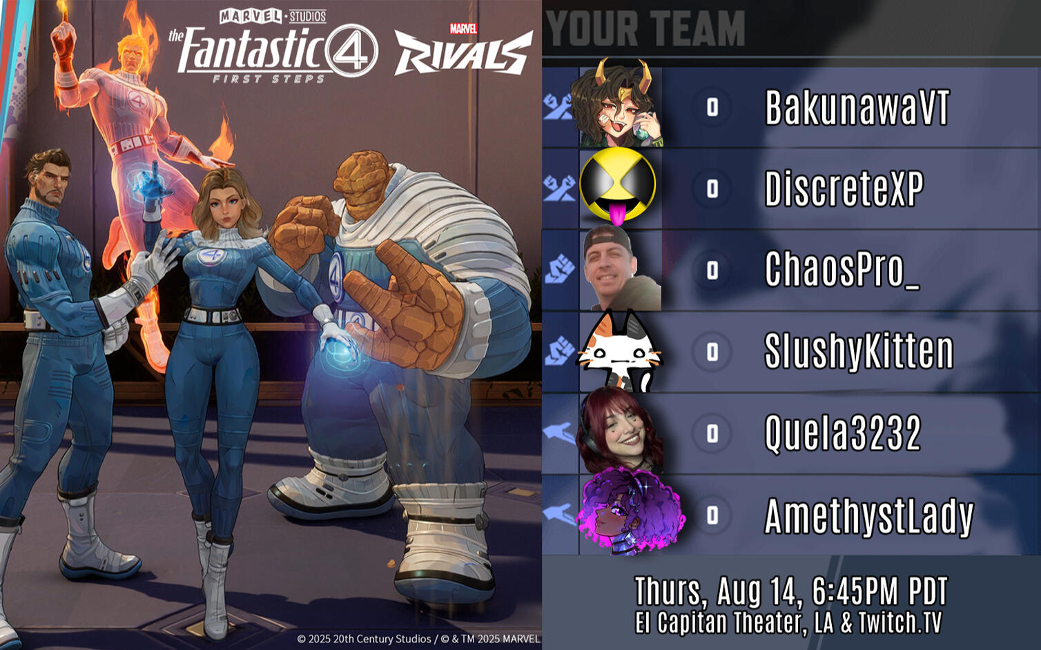 Marvel Rivals + Fantastic Four: First Steps Screening Event In Hollywood